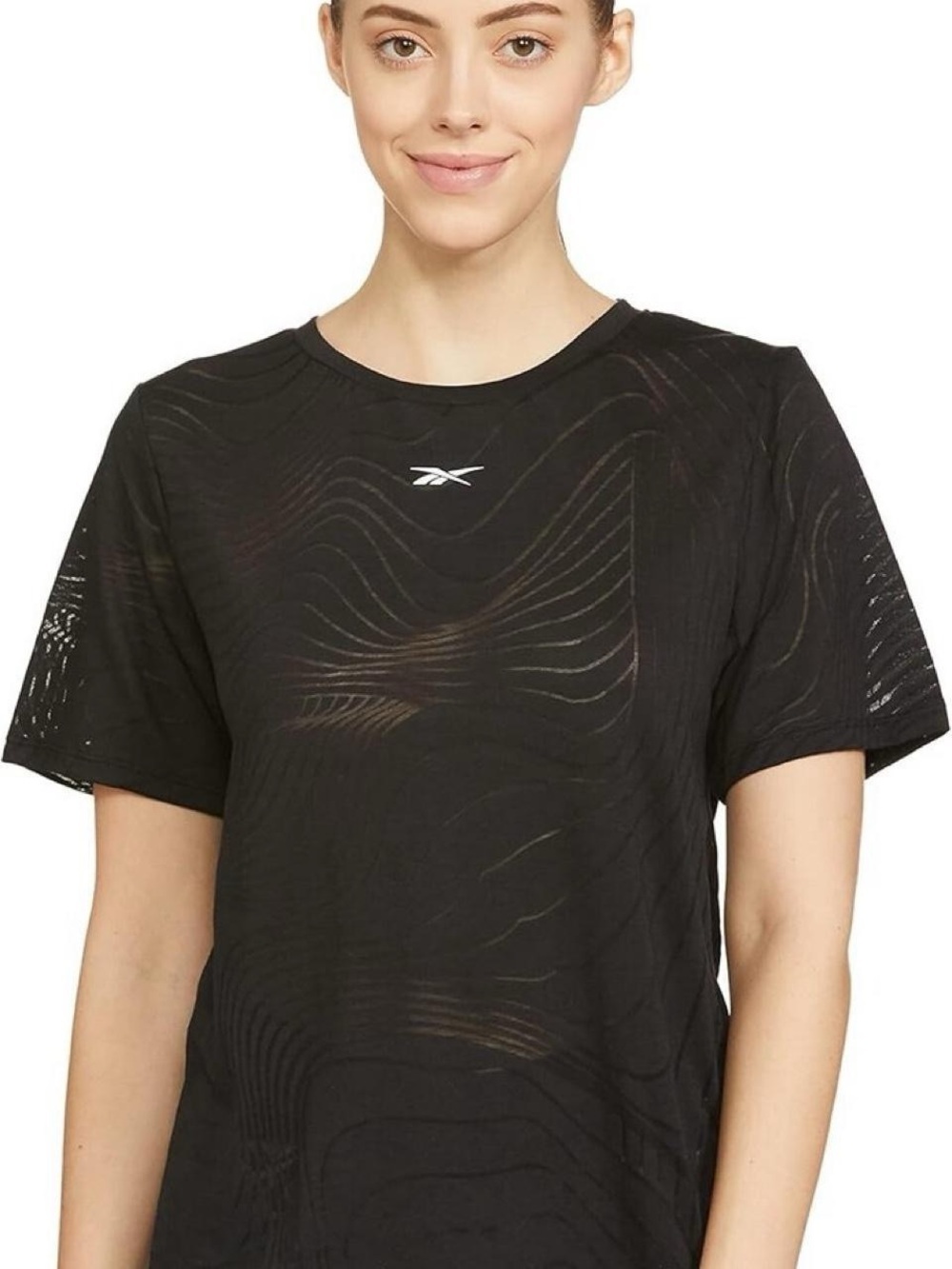Reebok Women's Burnout T-Shirt Black/Purple Size 1X Training Tees Bundle (2)